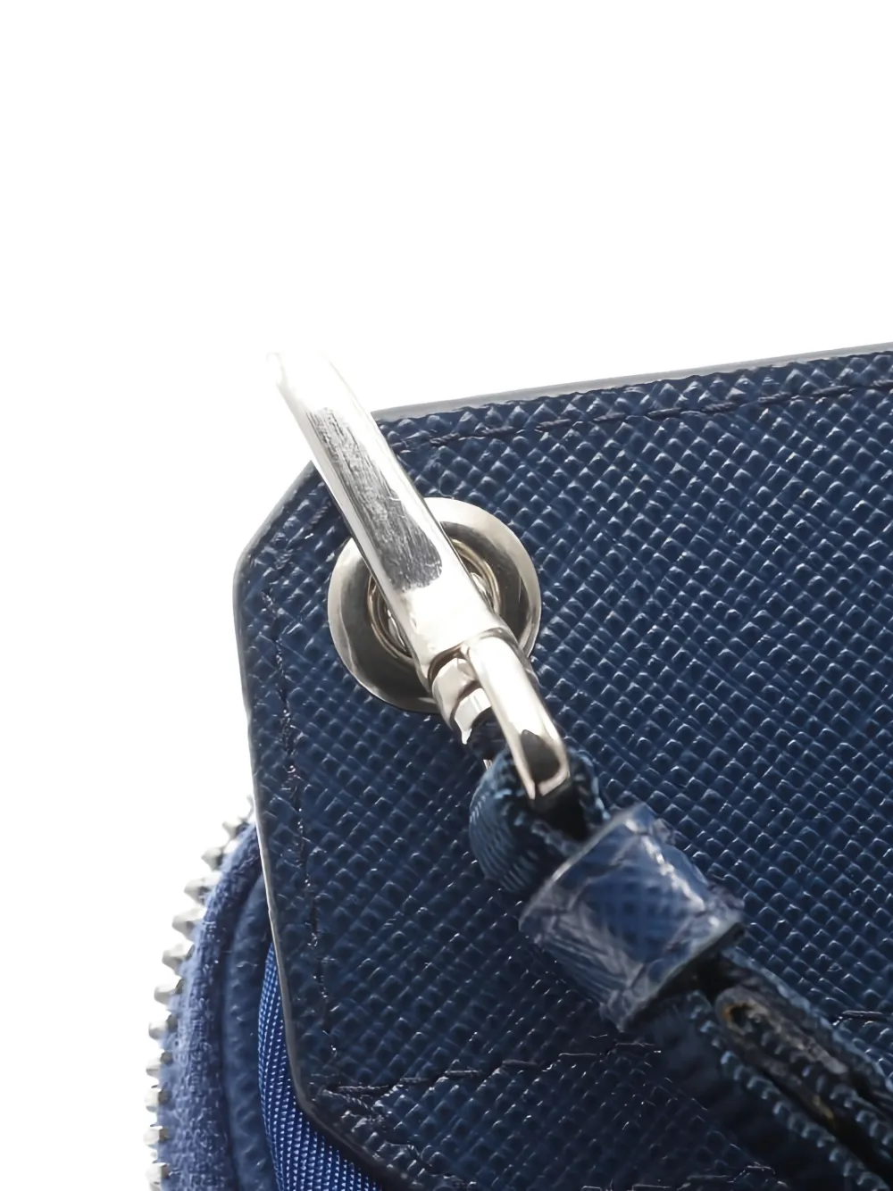 Pre-owned Prada Logo-plaque Cross Body Bag In Blue