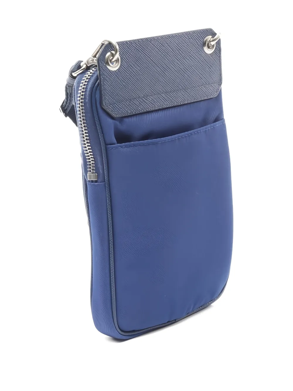 Pre-owned Prada Logo-plaque Cross Body Bag In Blue