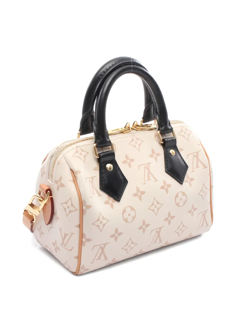 Pre-owned Louis Vuitton 2010s Speedy Bandouliere 20 Monogram Tote Bag In Neutral