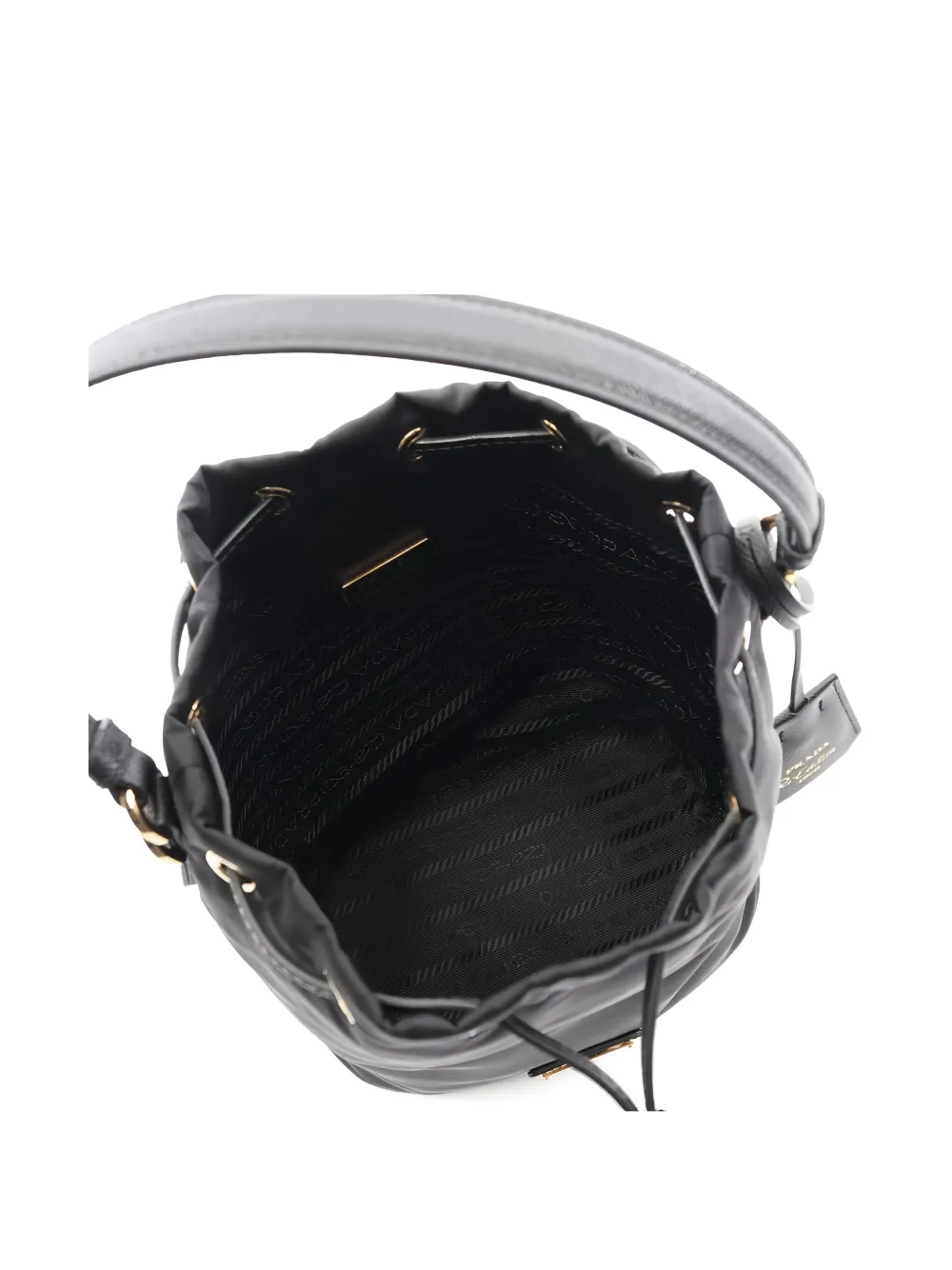 PRADA Pre-owned 2020s Re-edition 1978 Drawstring Tote Bag In Black