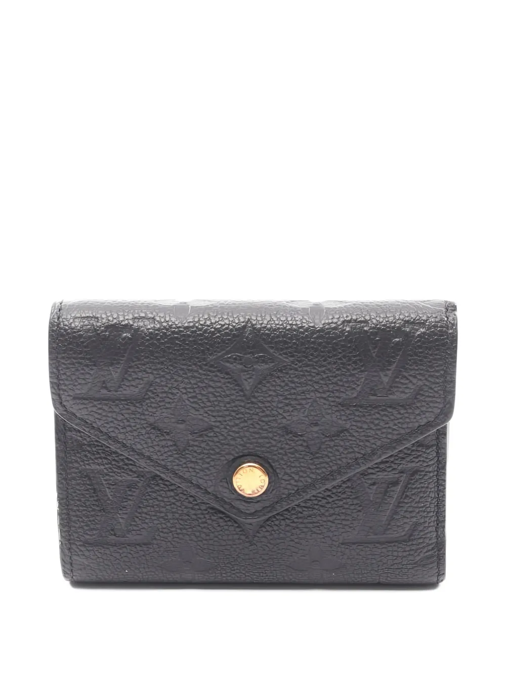 Louis Vuitton Pre-Owned 2019 Portefeuil Victorine Monogram empreinte Louis Vuitton Pre-Owned 2019 Portefeuil Victorine Monogram empreinte