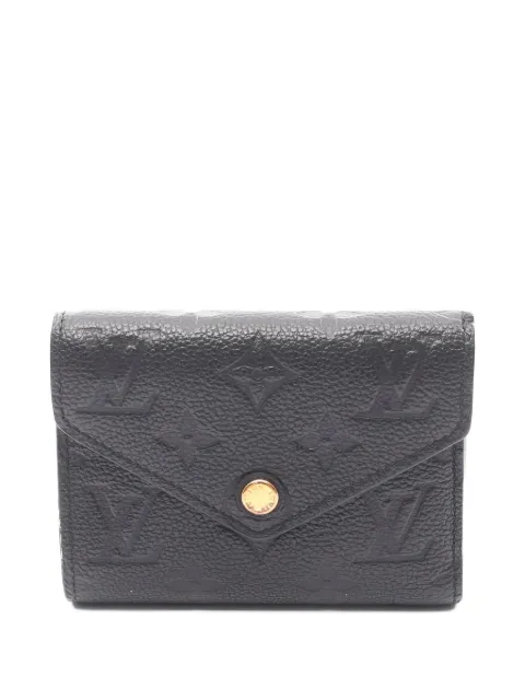 Louis Vuitton Pre-Owned 2019 Portefeuil Victorine Monogram empreinte trifold wallet