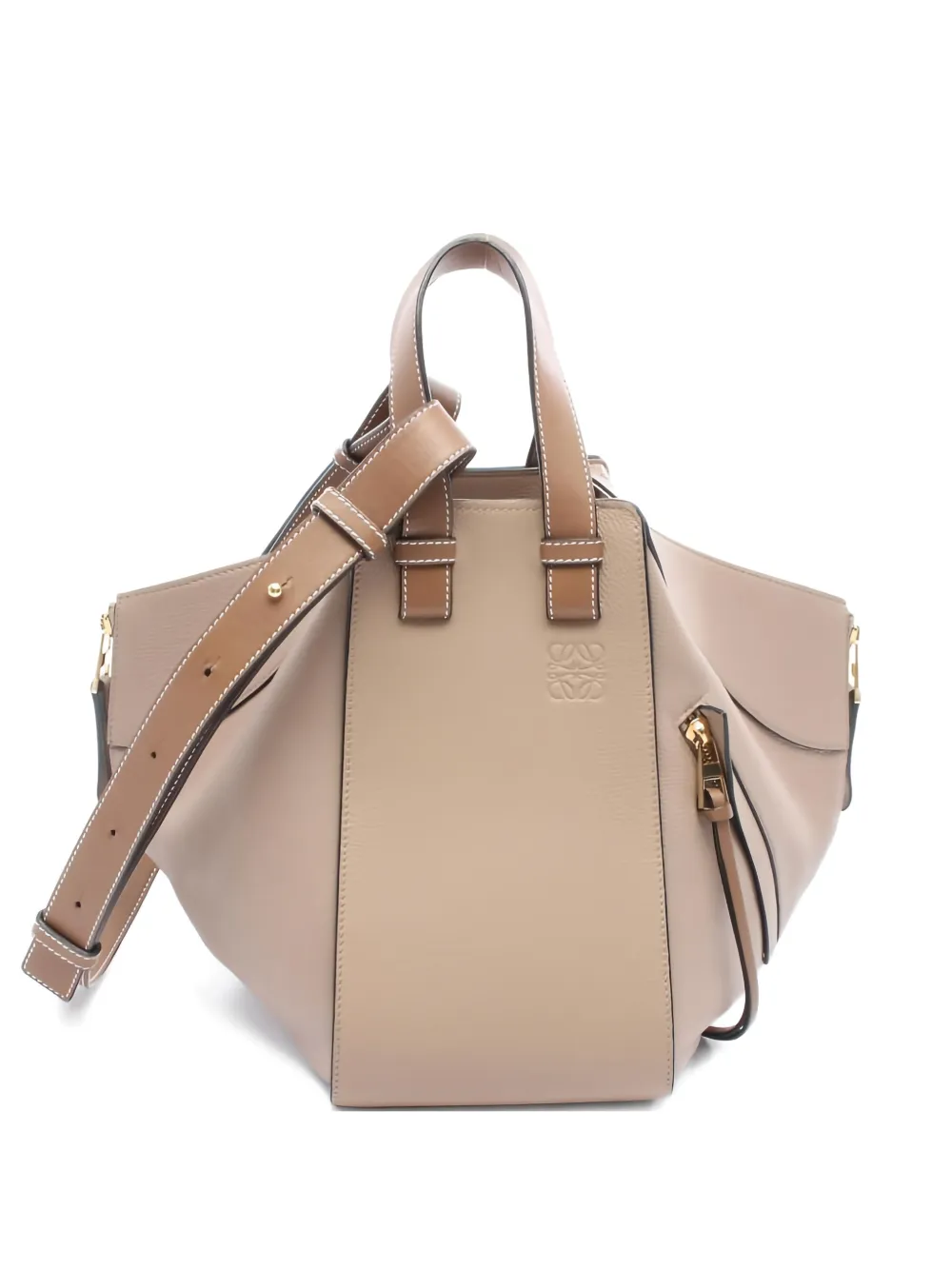 Loewe Pre-Owned 2010s small Hammock leather tote bag - Toni neutri