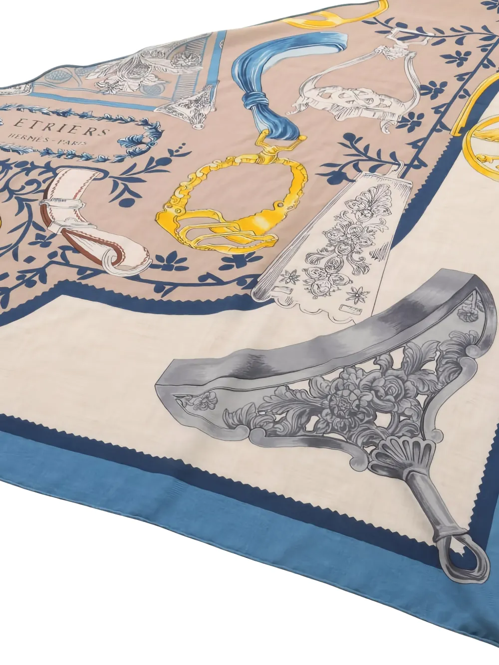 Hermès Pre-Owned 2000s Etriers Remix triangle scarf | Image 2