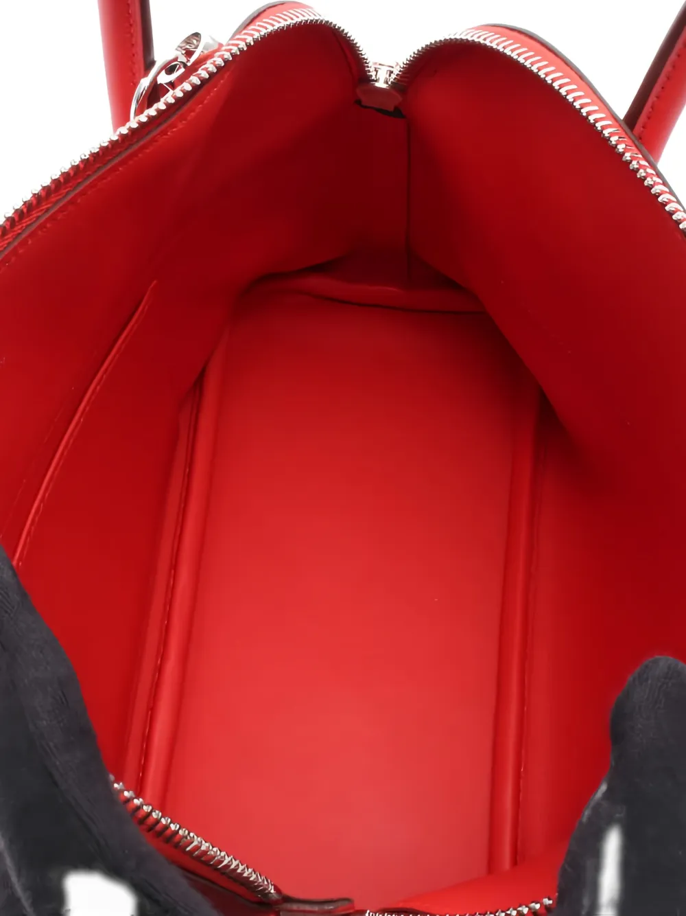 Pre-owned Hermes 27 Bolide Detachable Strap Handbag In Red