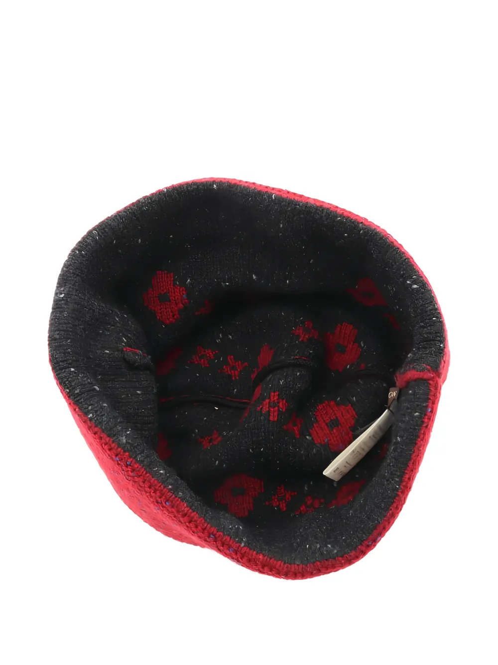 LOUIS VUITTON Pre-owned Floral Wool Beanie In Red