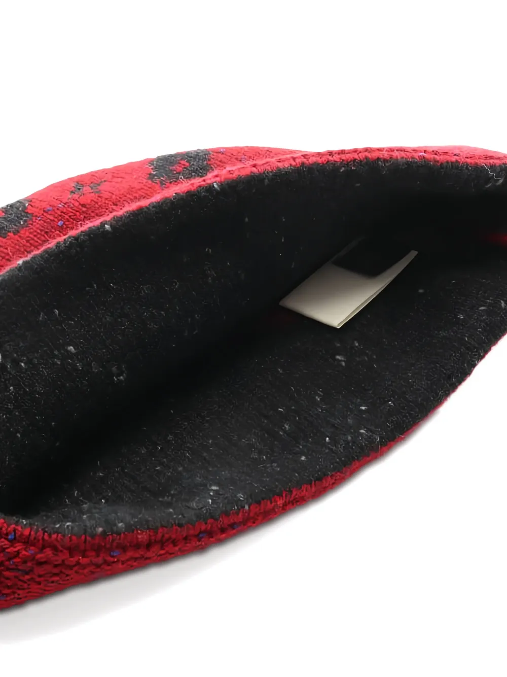 LOUIS VUITTON Pre-owned Floral Wool Beanie In Red