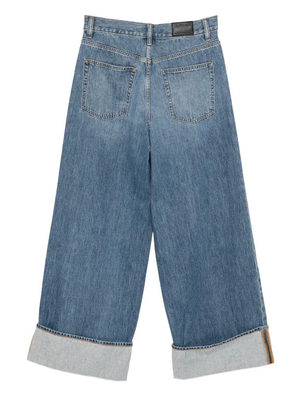 Helmut Lang Jeans met wijde pijpen - Blauw