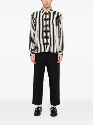 Chemise Bode Imprimée As De Pique - Taille XXL - Col V, Manches Courtes - Rayon Blanc - Neuf Avec étiquettes
