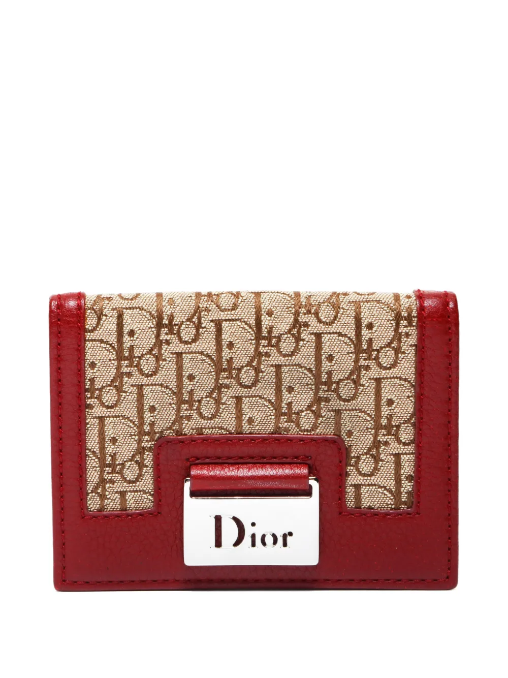 Pre-owned Dior 2005 Street Chic Cardholder In Red