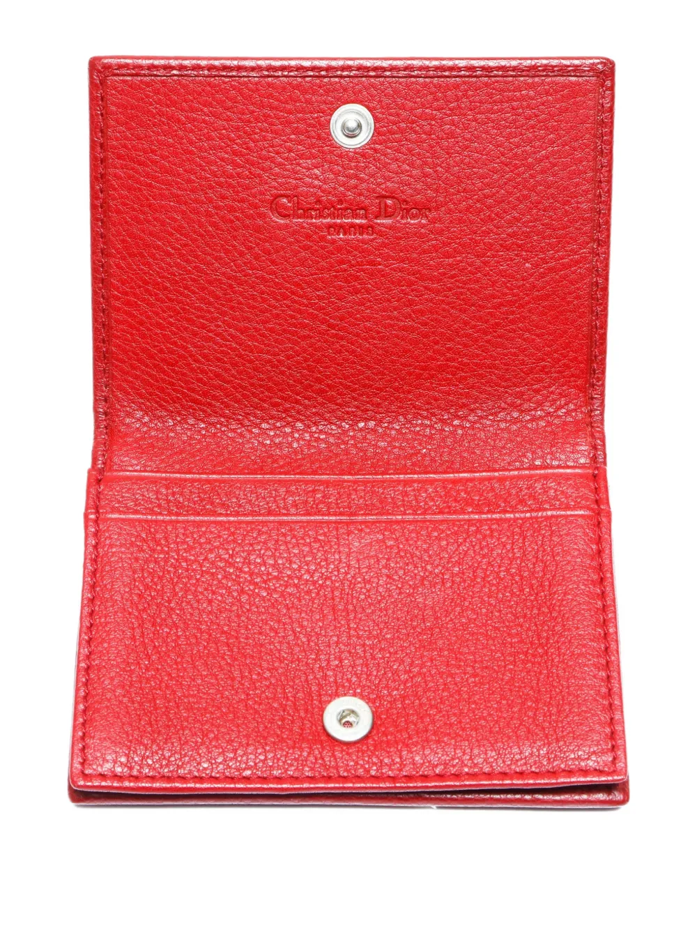 DIOR Pre-owned 2005 Street Chic Cardholder In Red