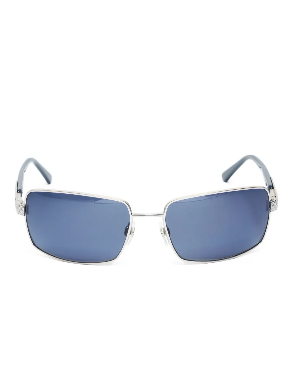 CHANEL Pre-Owned 2000s rectangle sunglasses | Silver | Image 1