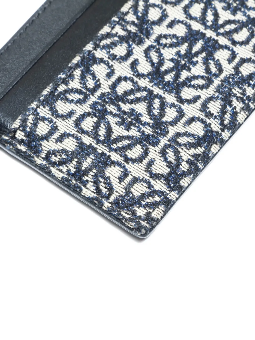 LOEWE Pre-owned 2000-2020 Anagram-jacquard Cardholder In Black