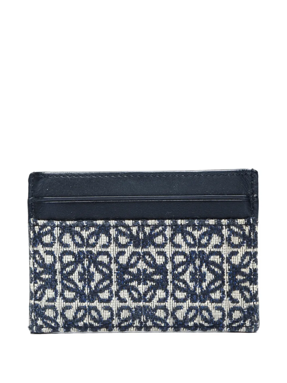 LOEWE Pre-owned 2000-2020 Anagram-jacquard Cardholder In Black