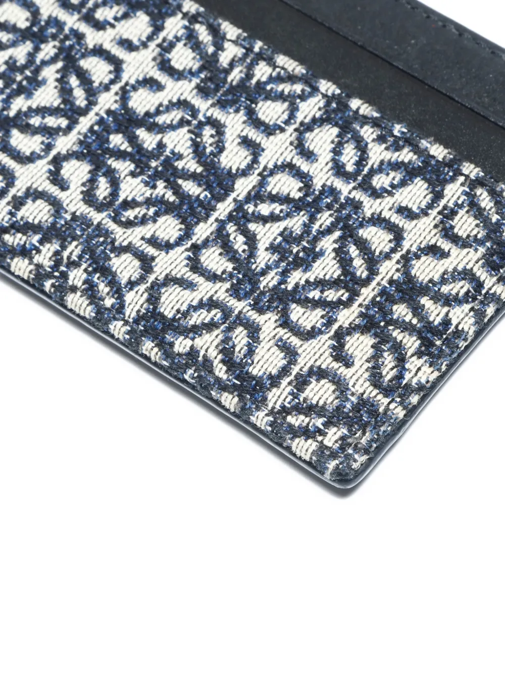 LOEWE Pre-owned 2000-2020 Anagram-jacquard Cardholder In Black