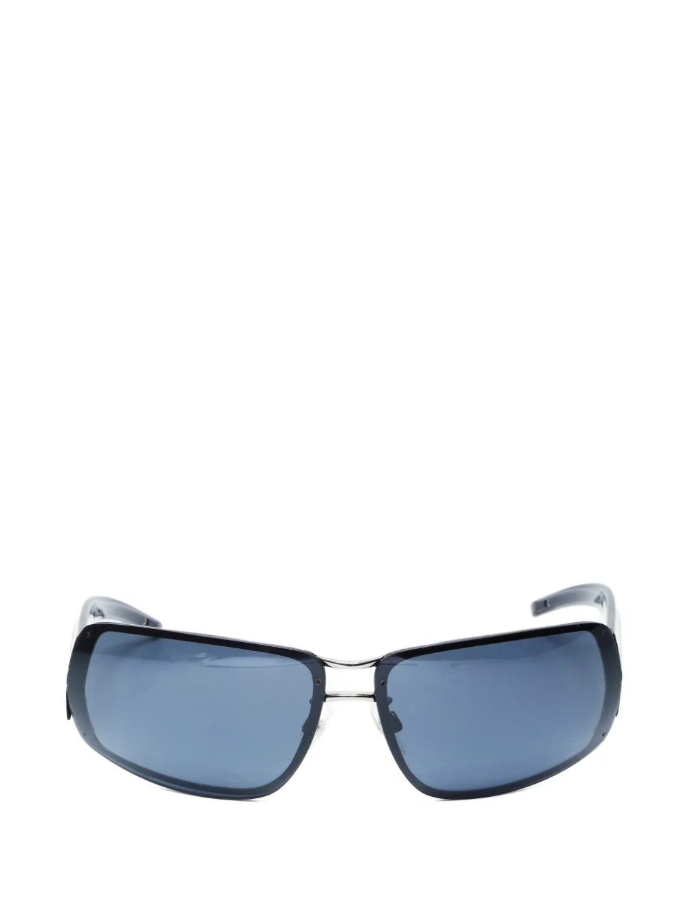 CHANEL Pre-Owned 2000s rectangle-frame sunglasses | Black | Image 1