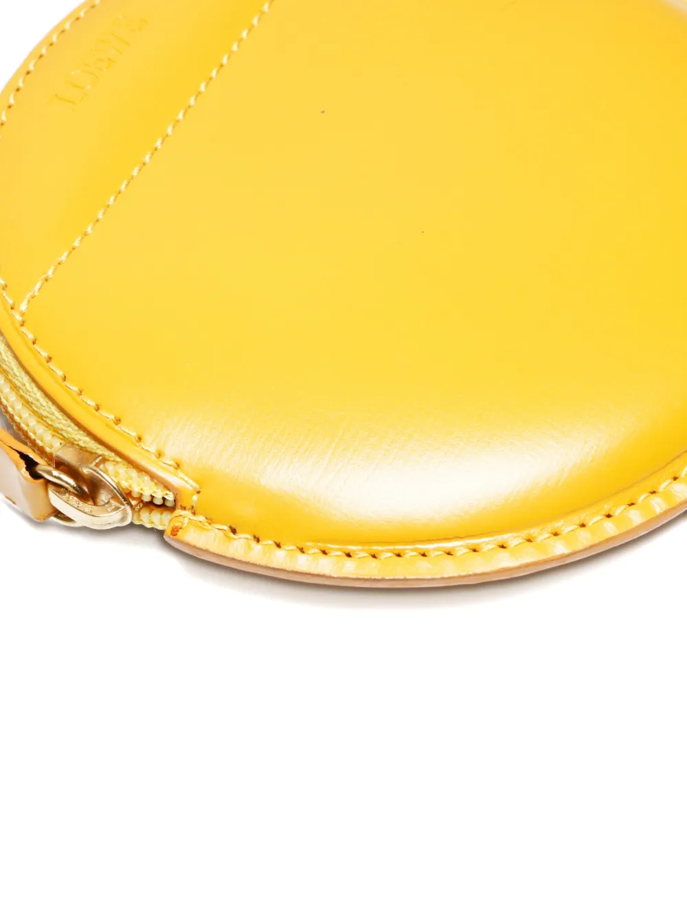 Pre-owned Loewe 2000-2020 Circular Coin Purse In Yellow