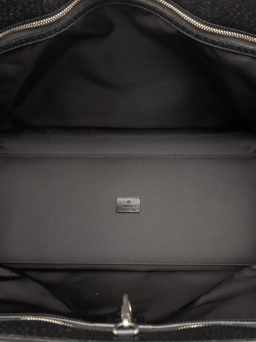 Pre-owned Gucci 2016-2025 Gg Econyl Off The Grid Convertible Tote Satchel In Black