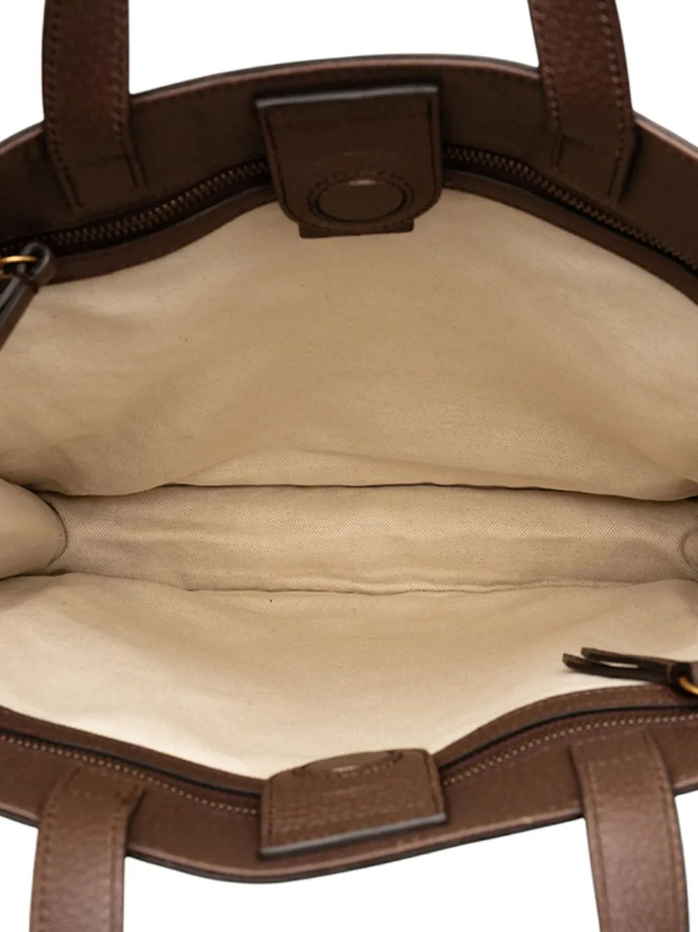 Pre-owned Gucci 2000-2015 Gg Supreme Night Courrier Vertical Satchel In Brown