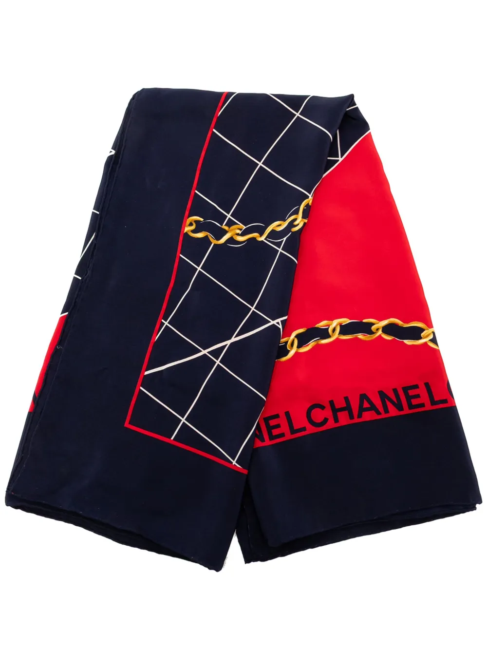 CHANEL Pre-Owned 20th Century Classic Flap Silk Scarf scarves - ブルー
