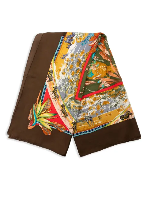 Hermès Pre-Owned 2010-2025 Tropiques de Paradis Silk Scarf scarves