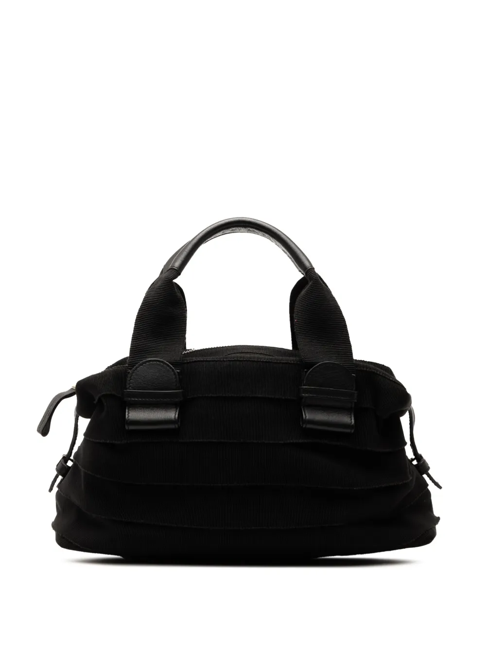 Ferragamo Pre-Owned 2000-2020 Nylon Tiered Grosgrain handbag - ブラック