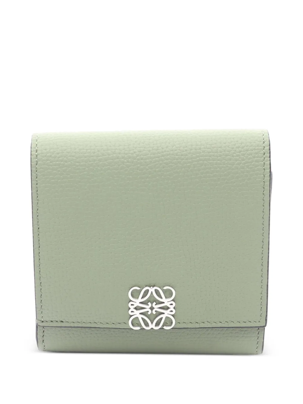 Loewe Pre-Owned 2010-2025 Leather Anagram Compact Wallet small wallets | Green | Image 1