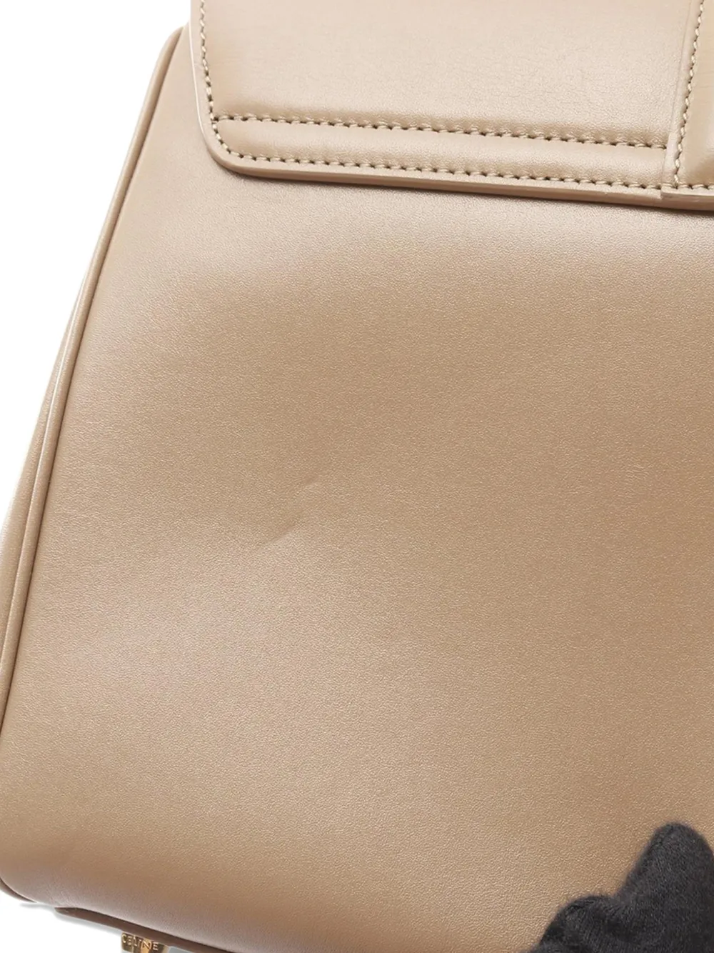 Pre-owned Celine 2010-2025 Small Smooth Calfskin 16 Satchel In Gray