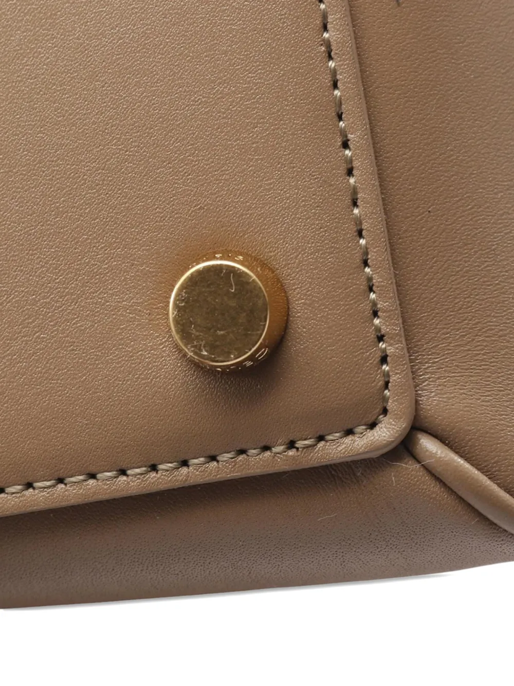 Pre-owned Celine 2010-2025 Small Smooth Calfskin 16 Satchel In Gray