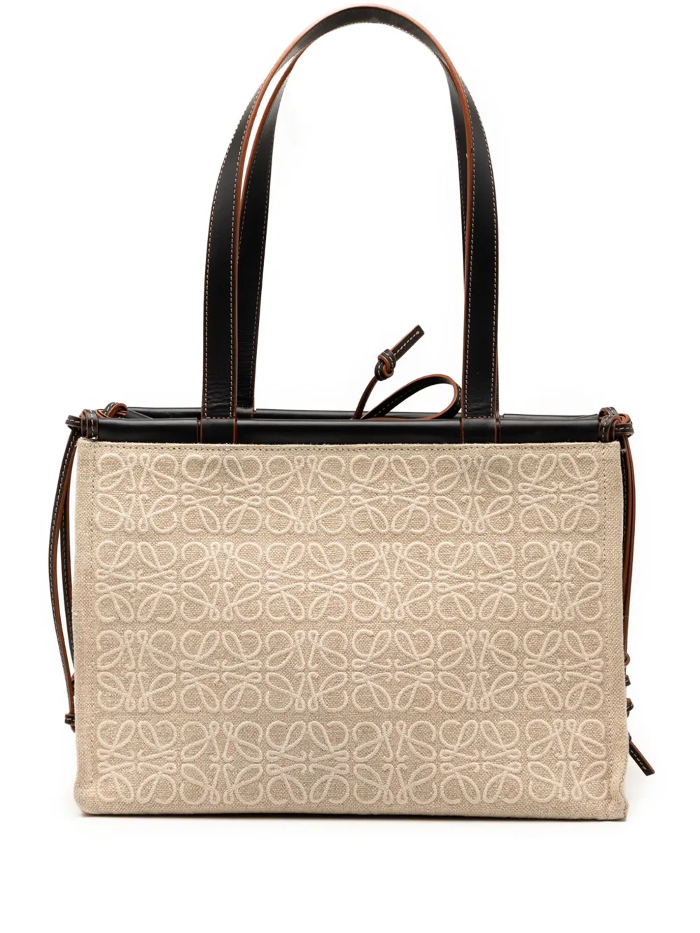 Loewe Pre-Owned 2020 Small Anagram Canvas Cushion tote bag | Brown | Image 1