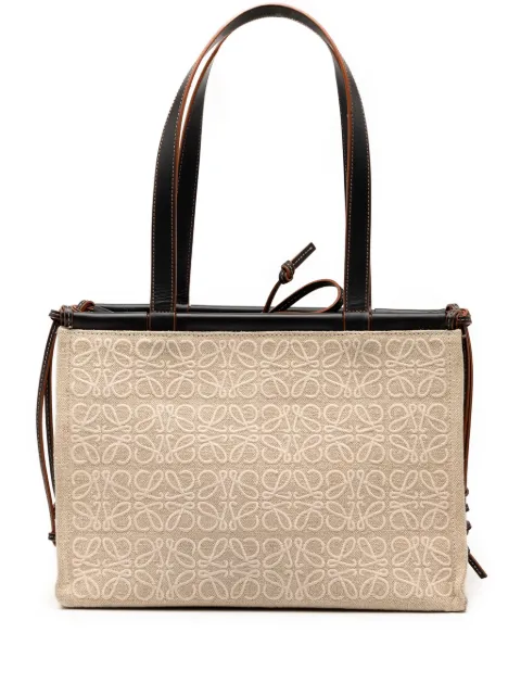 Loewe Pre-Owned 2020 Small Anagram Canvas Cushion tote bag