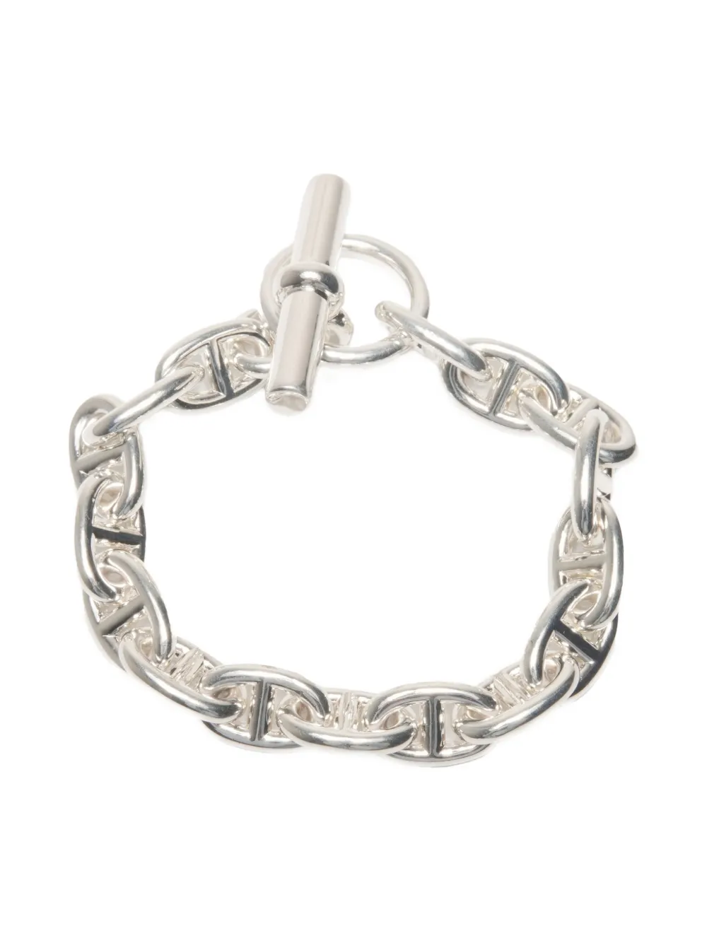 Hermès Pre-Owned 2022 Hermes chaine dunkle chain bracelet | Silver | Image 1