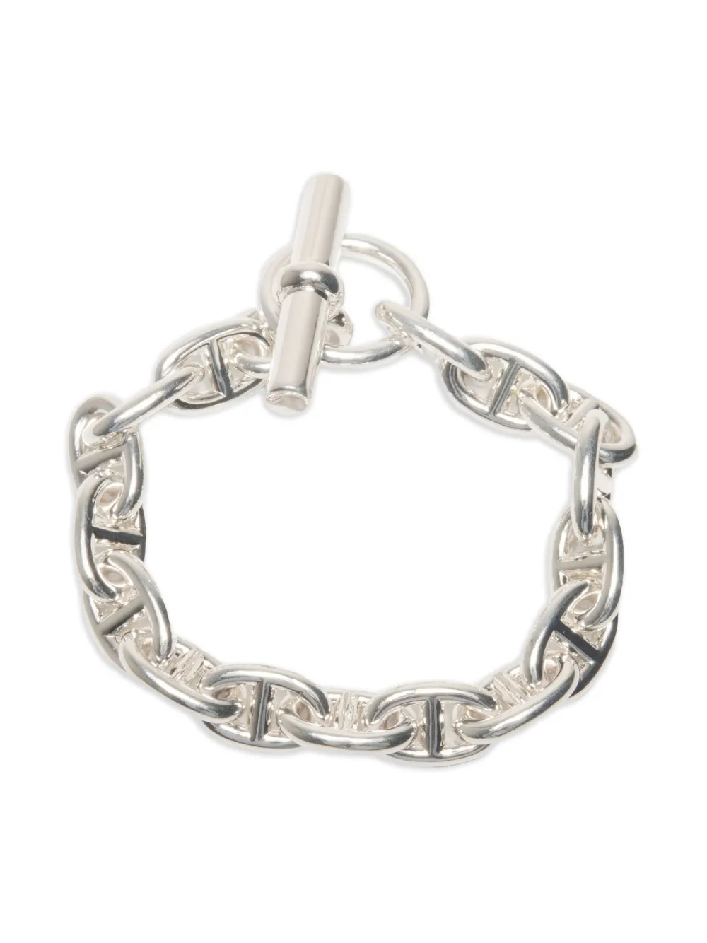 Hermès Pre-Owned 2022 Hermes chaine dunkle chain bracelet | Silver | Image 1