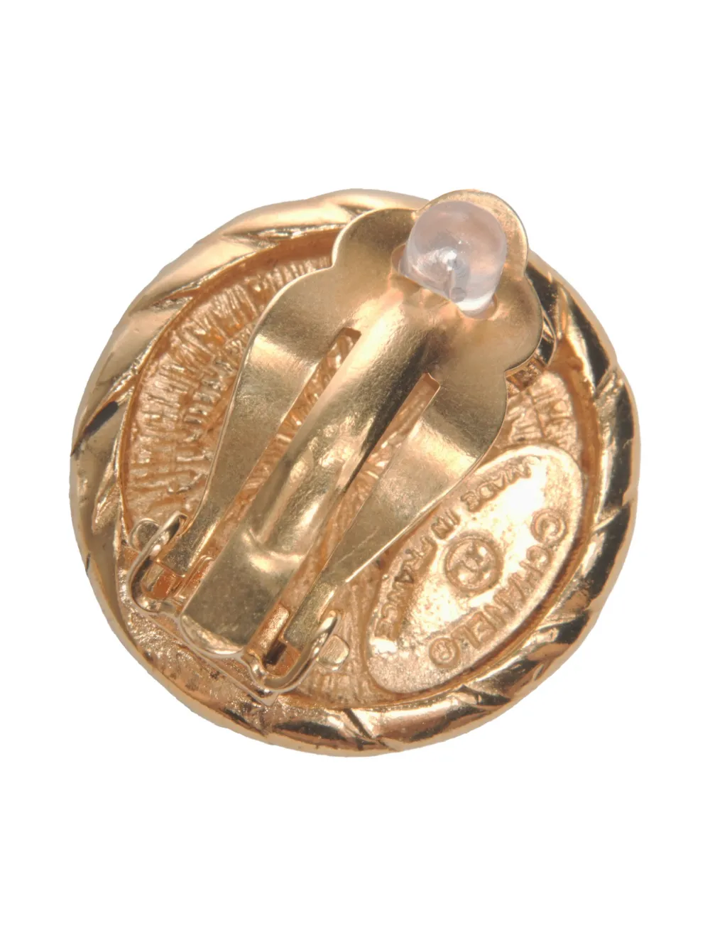 CHANEL Pre-owned 1980s Cc Mark Clip-on Earrings In Gold