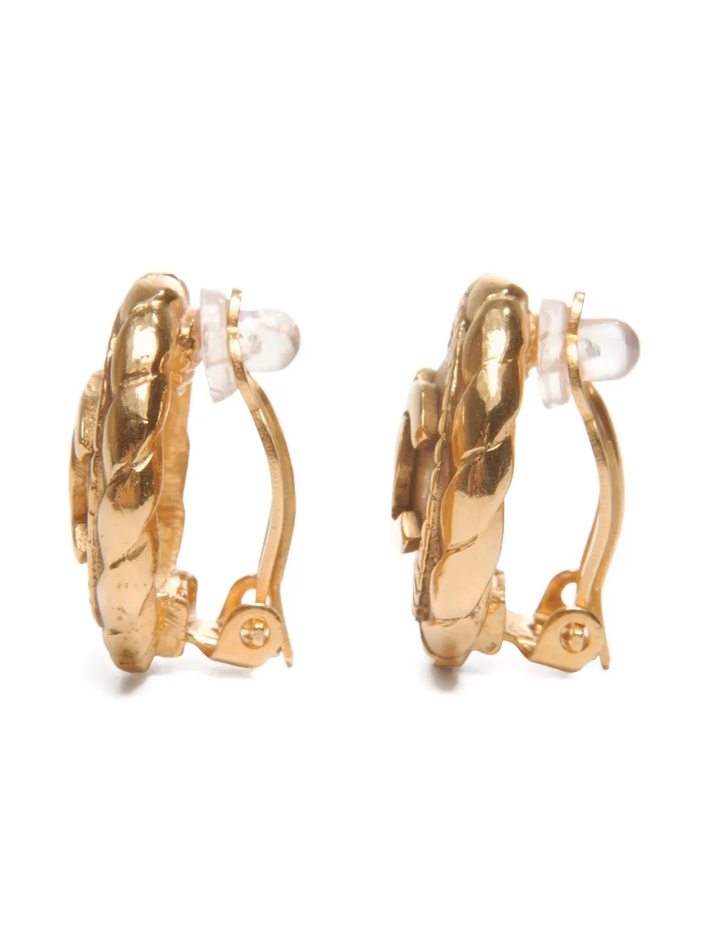 CHANEL Pre-owned 1980s Cc Mark Clip-on Earrings In Gold