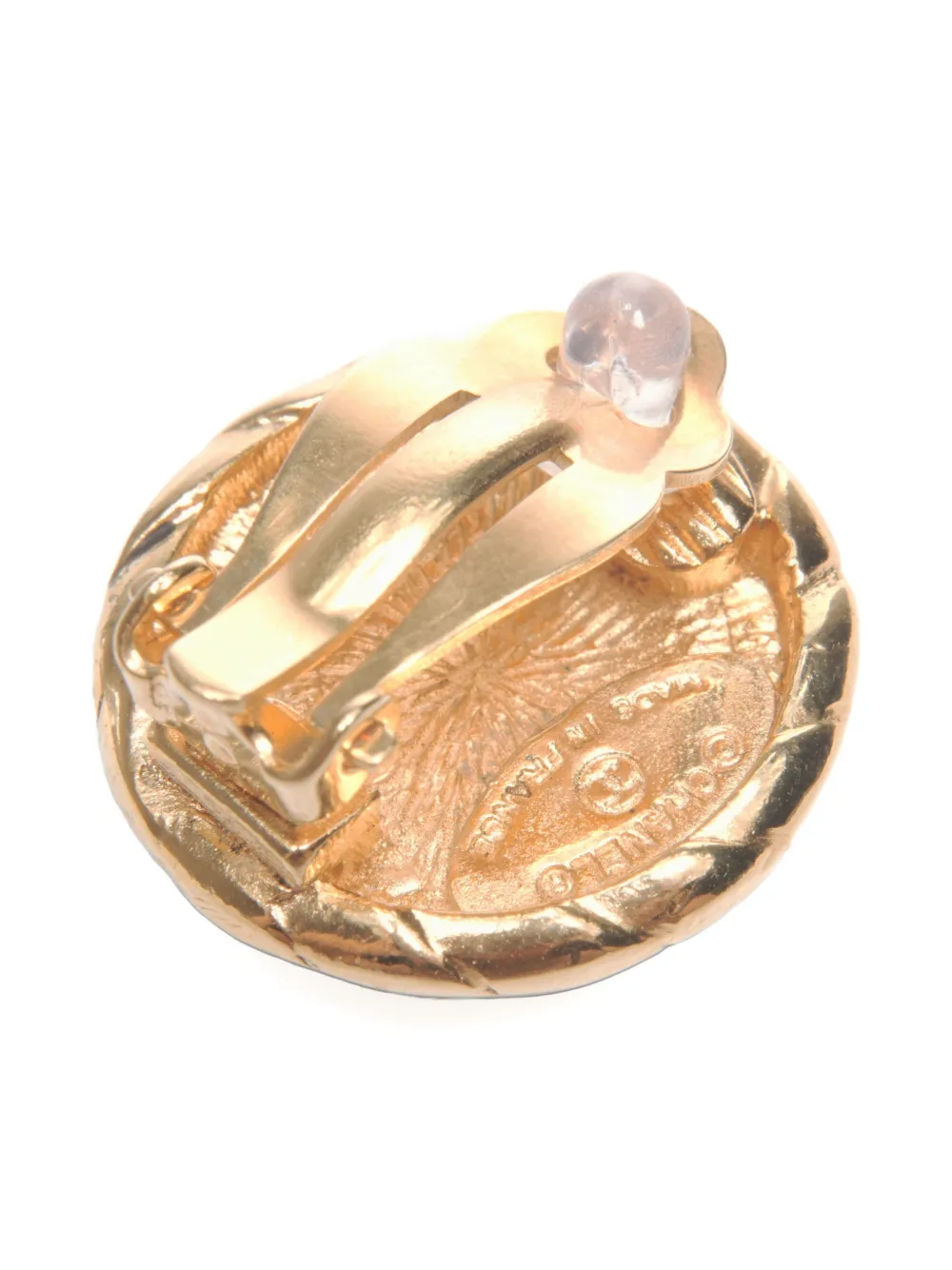 CHANEL Pre-owned 1980s Cc Mark Clip-on Earrings In Gold