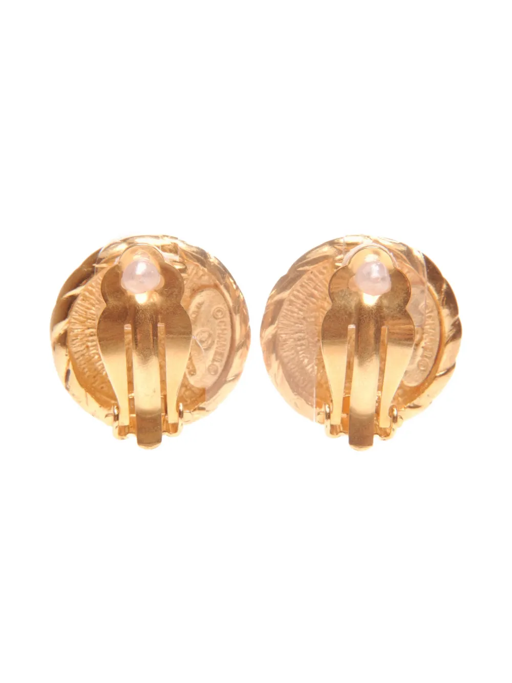 CHANEL Pre-owned 1980s Cc Mark Clip-on Earrings In Gold
