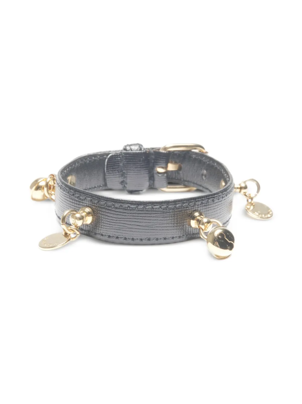 Prada Pre-Owned 2010-2020s leather charm bracelet | Black | Image 1