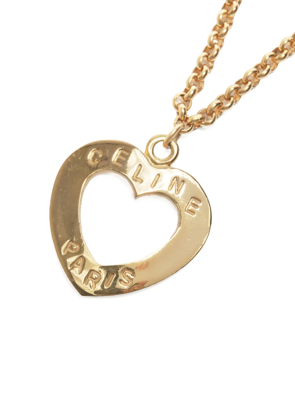 Celine Pre-Owned collier à pendentif cœur Celine (années 1990) | Image 2