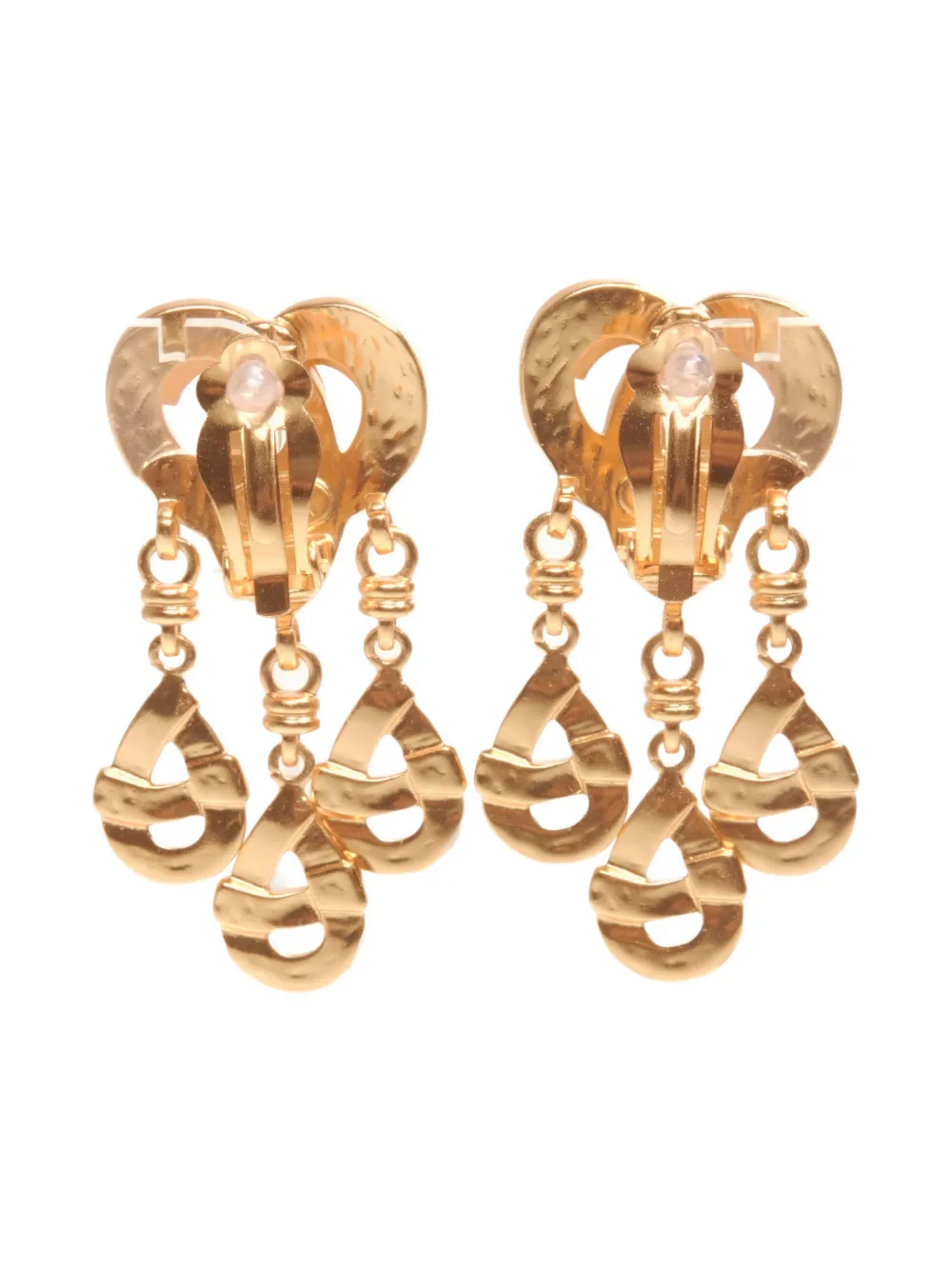 CHANEL Pre-owned 1997s Cc Mark Earrings In Gold