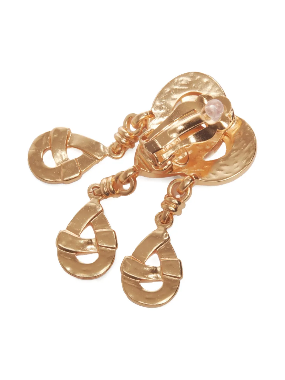 CHANEL Pre-owned 1997s Cc Mark Earrings In Gold