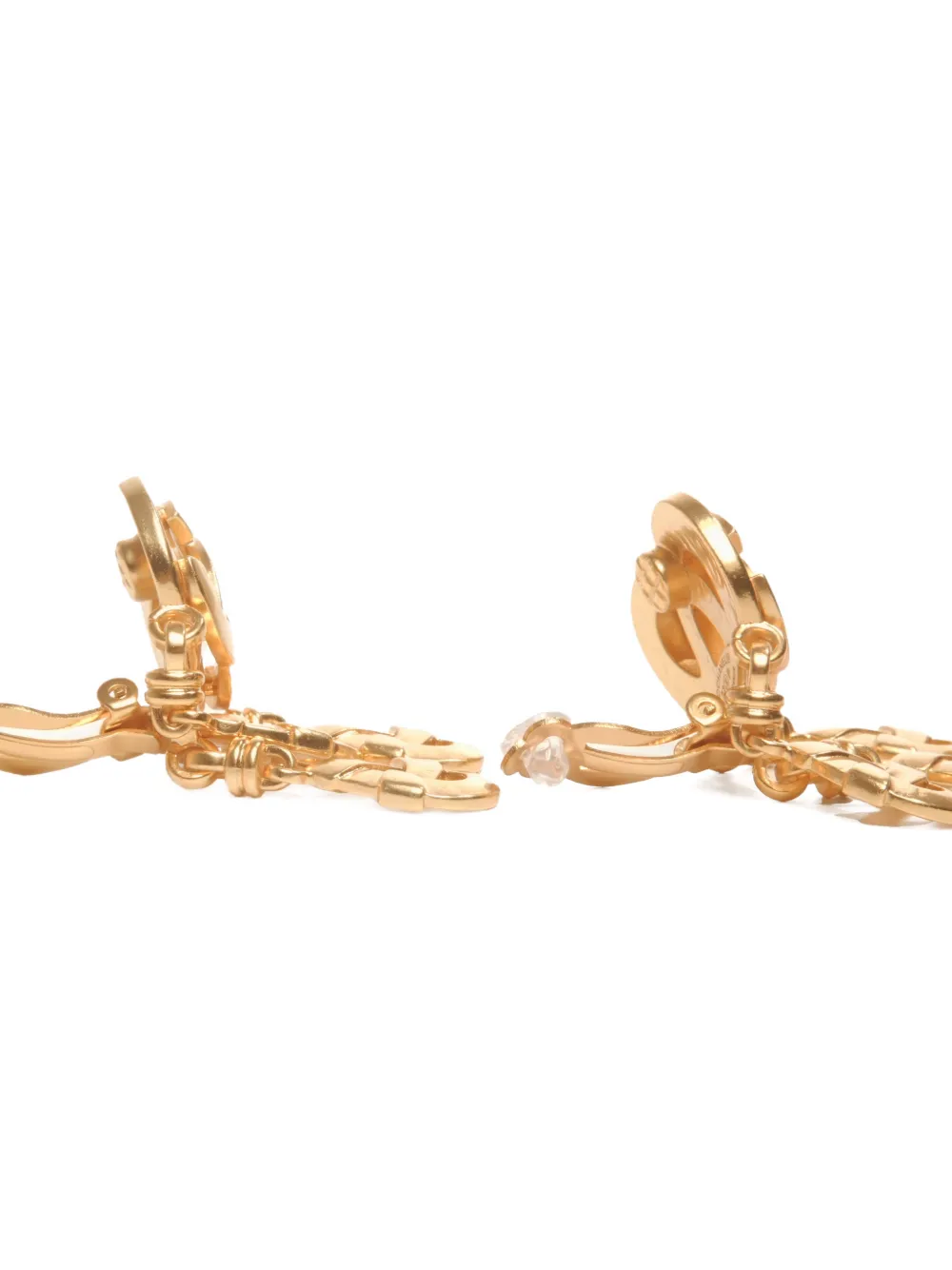 CHANEL Pre-owned 1997s Cc Mark Earrings In Gold