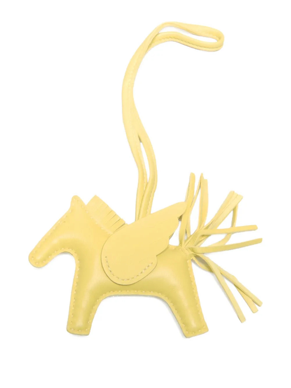 Hermès Pre-Owned Rodeo PM pegasus tasselled keycharm | Yellow | Image 1