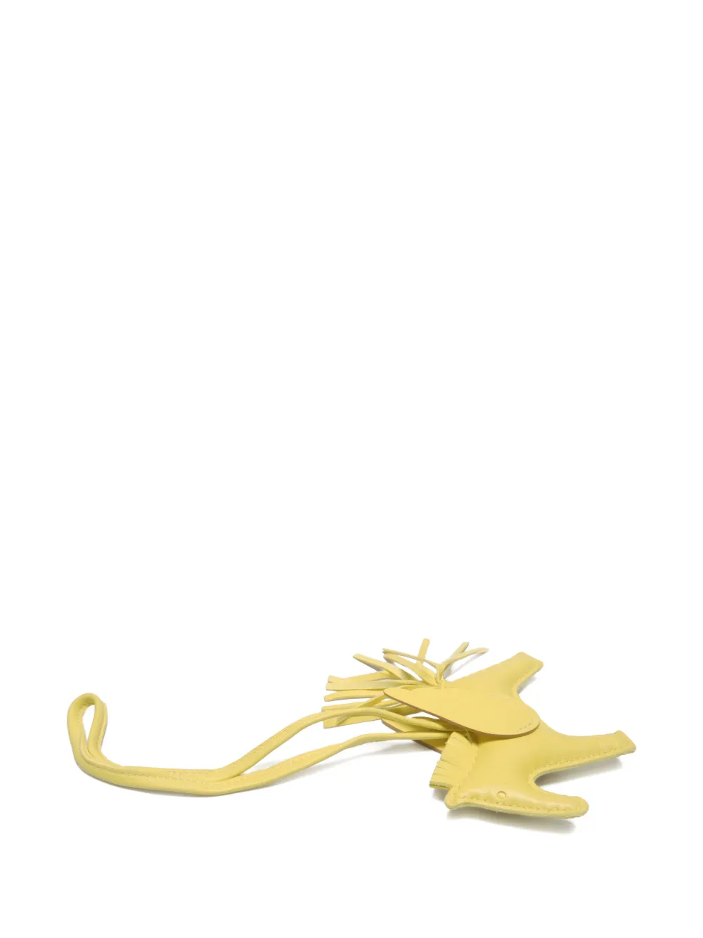 HERMES Pre-owned Rodeo Pm Pegasus Tasselled Keycharm In Yellow