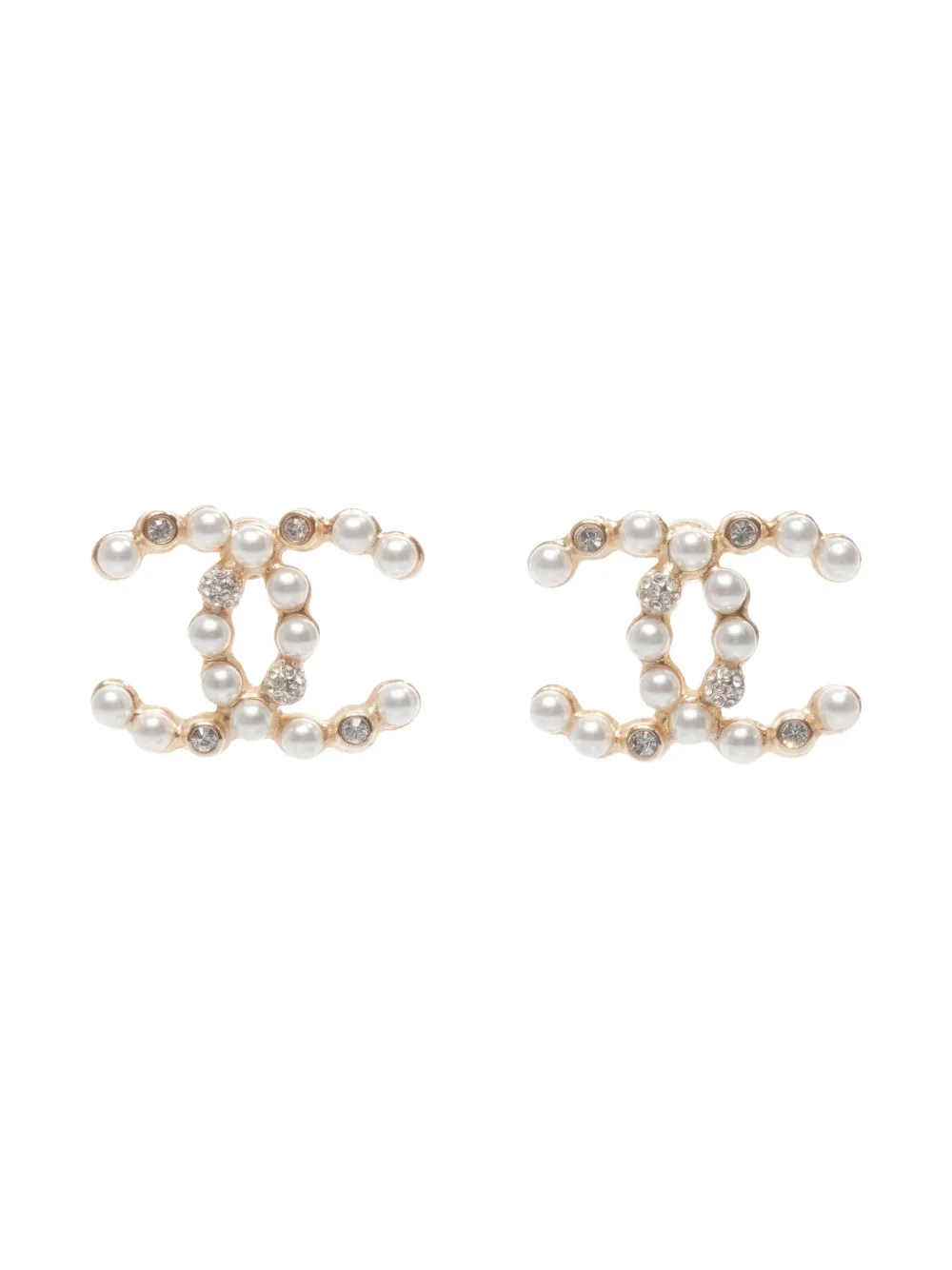 CHANEL Pre-owned 2020 Cc Mark Post-back Fastening Earrings In Gold