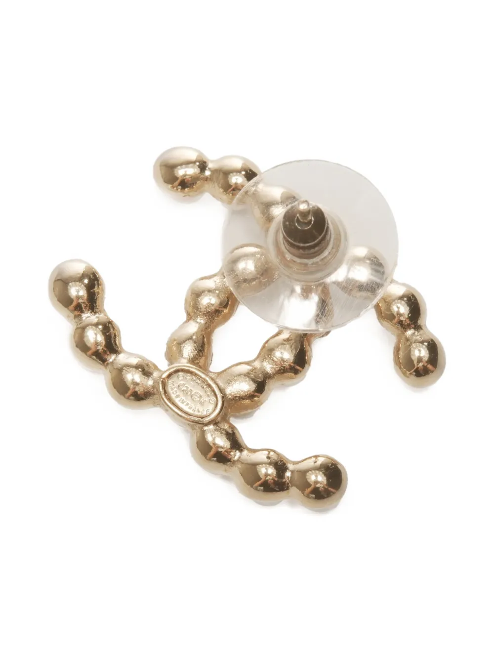 CHANEL Pre-owned 2020 Cc Mark Post-back Fastening Earrings In Gold