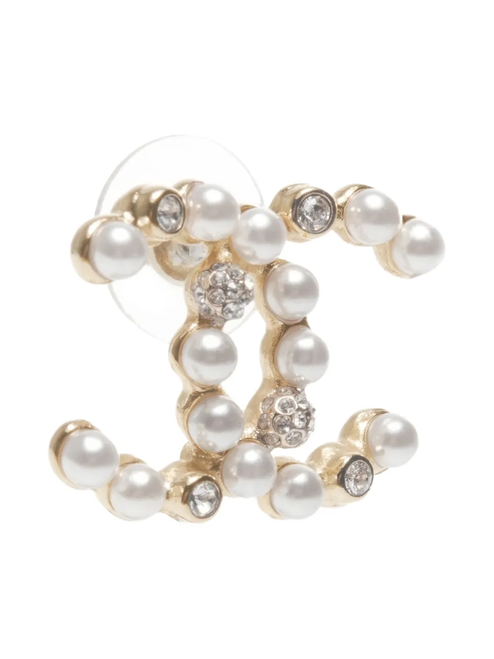 CHANEL Pre-owned 2020 Cc Mark Post-back Fastening Earrings In Gold