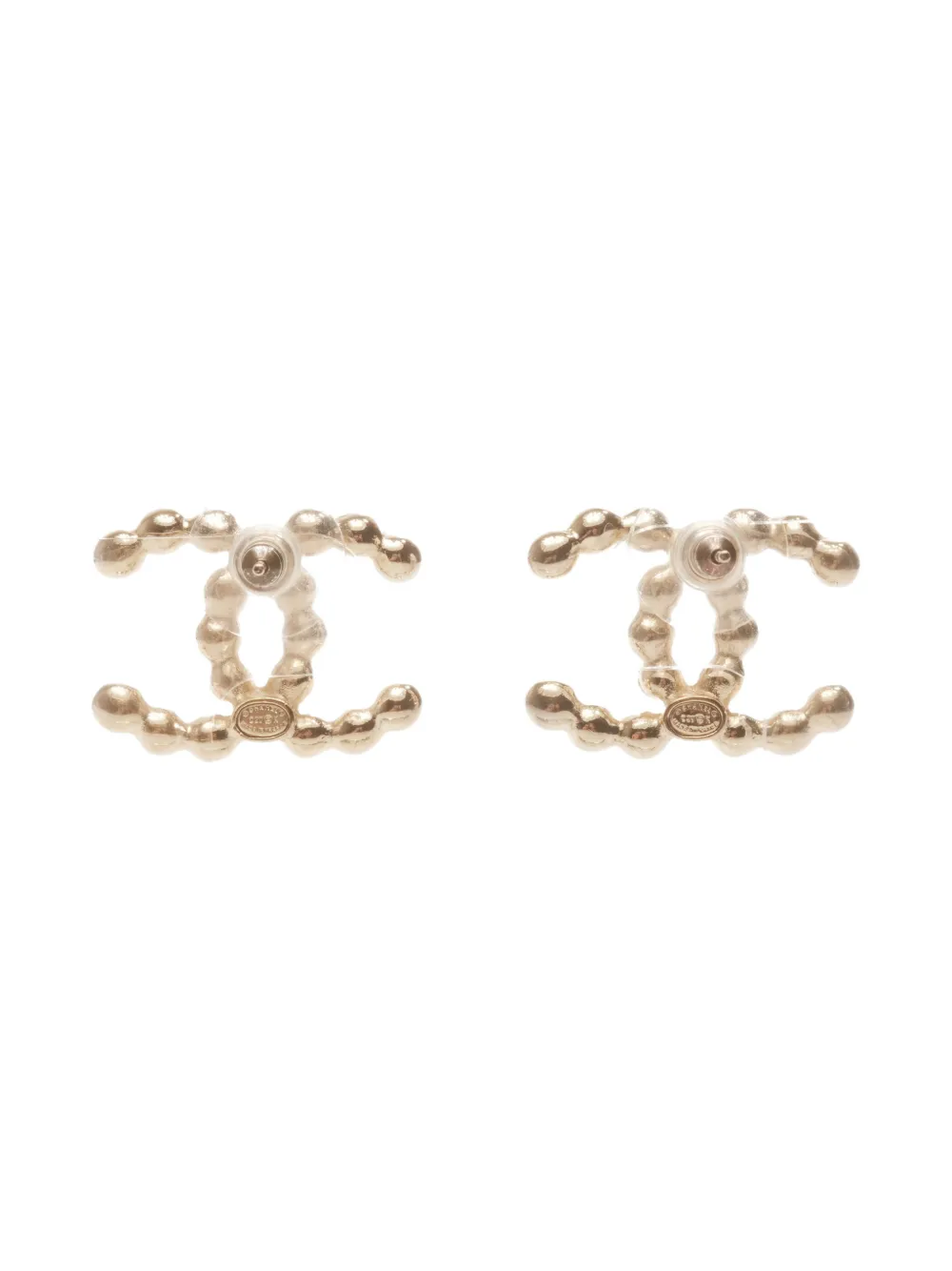 CHANEL Pre-owned 2020 Cc Mark Post-back Fastening Earrings In Gold