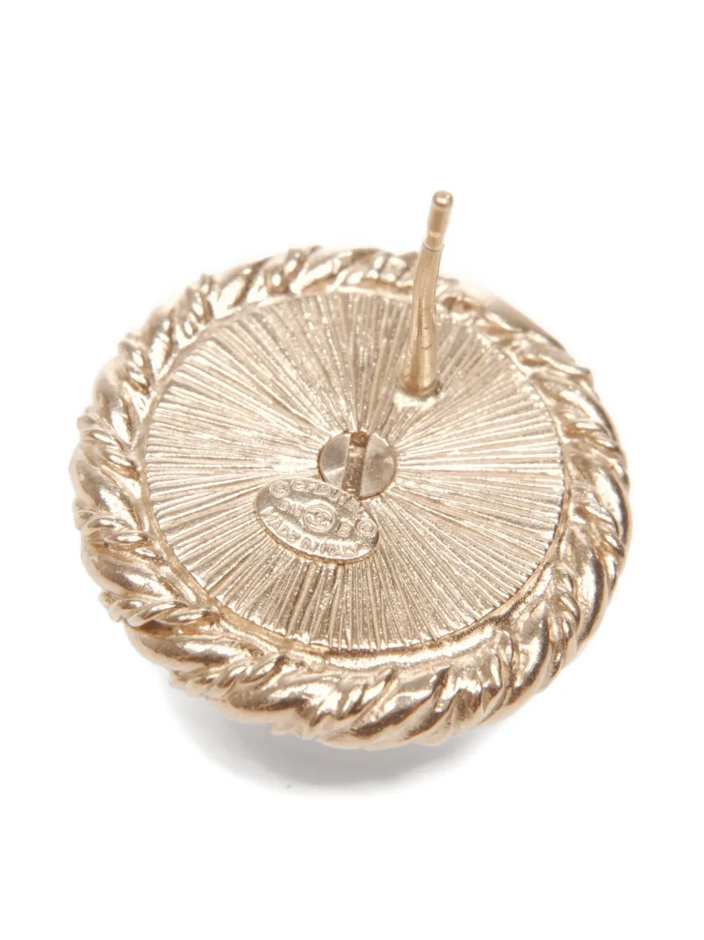 CHANEL Pre-owned 2015 Cc Mark Pearls Detail Earrings In Gray