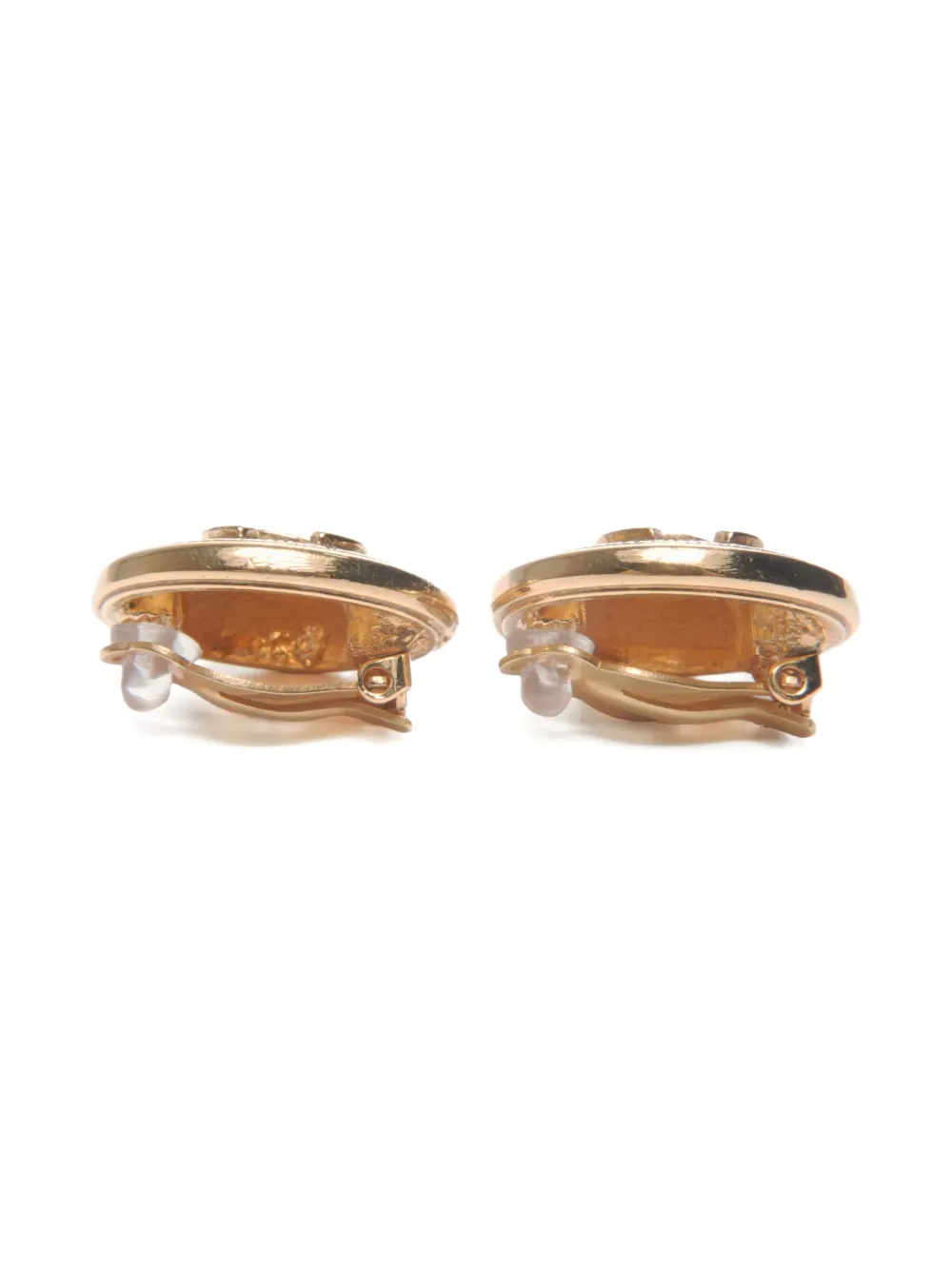 CHANEL Pre-owned 1980s Coco Mark Clip-on Earrings In Gold
